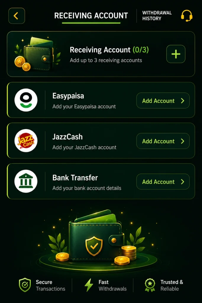 777 xp game payment recive
