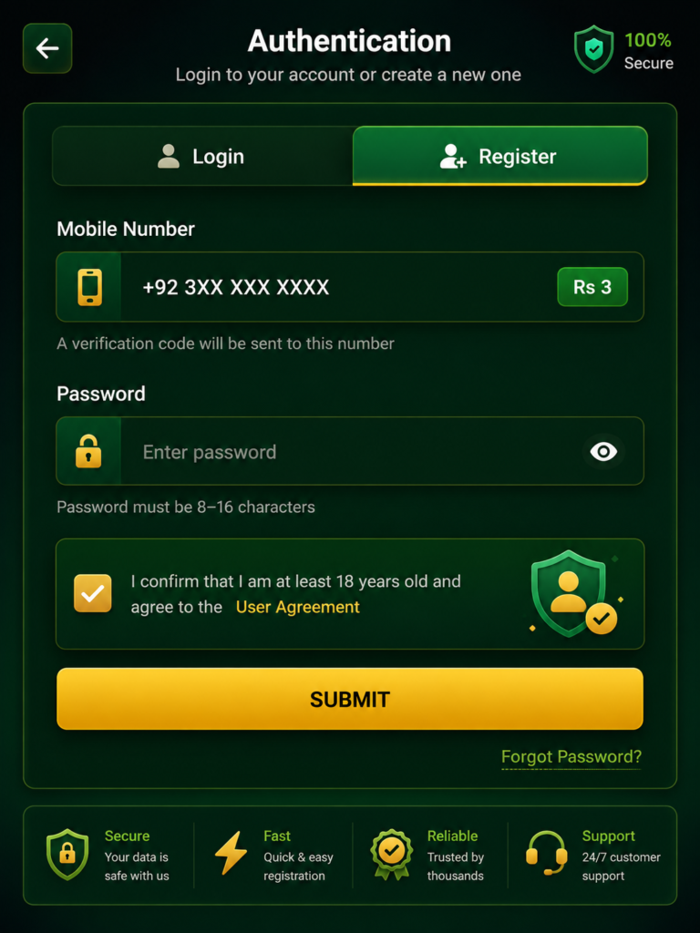 6r game login and register