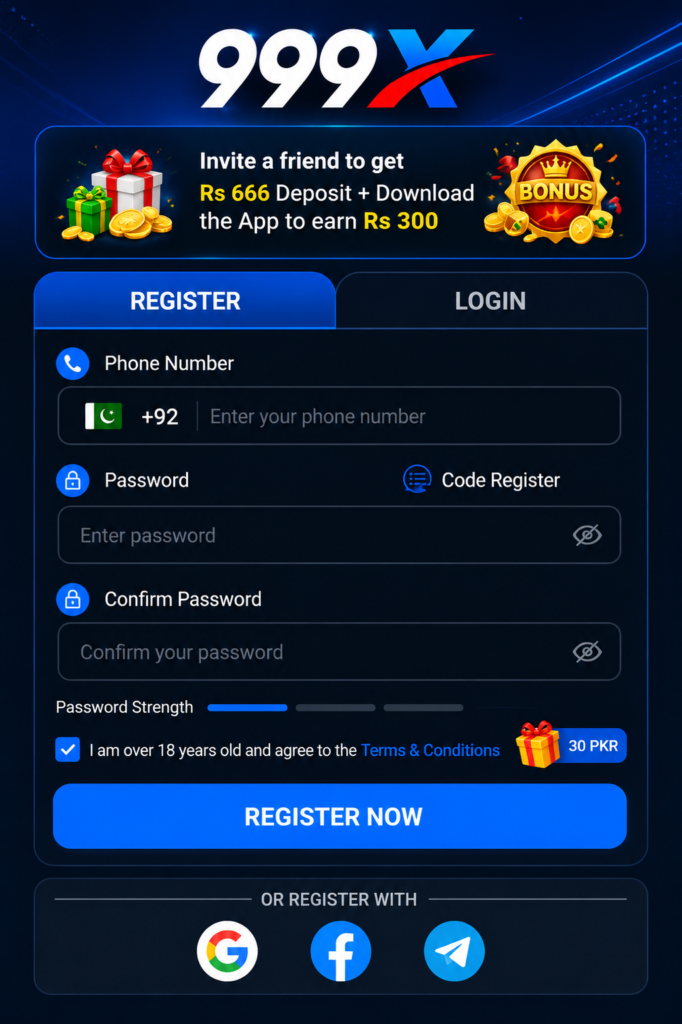 999x game register and login 1