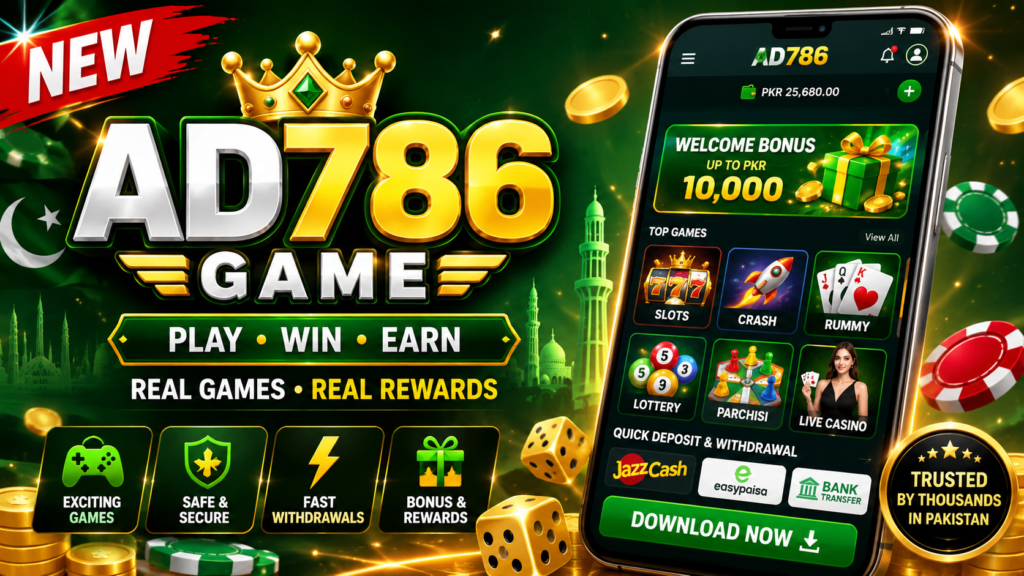 AD786 Game APK Download – Best Real Earning App Pakistan