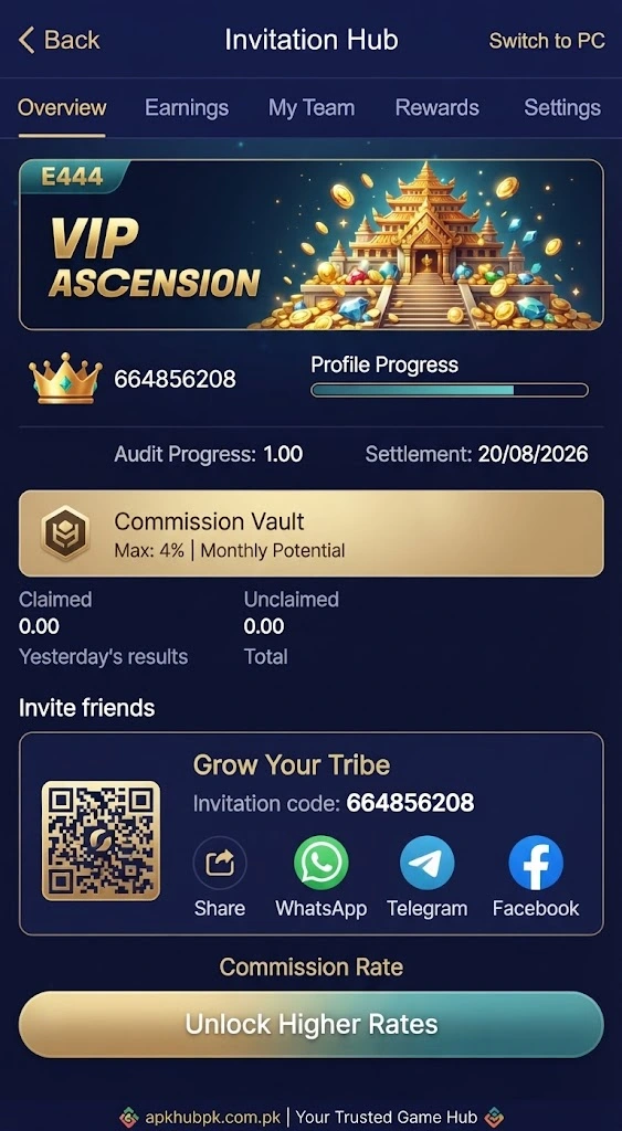 e444 game invitation hub
