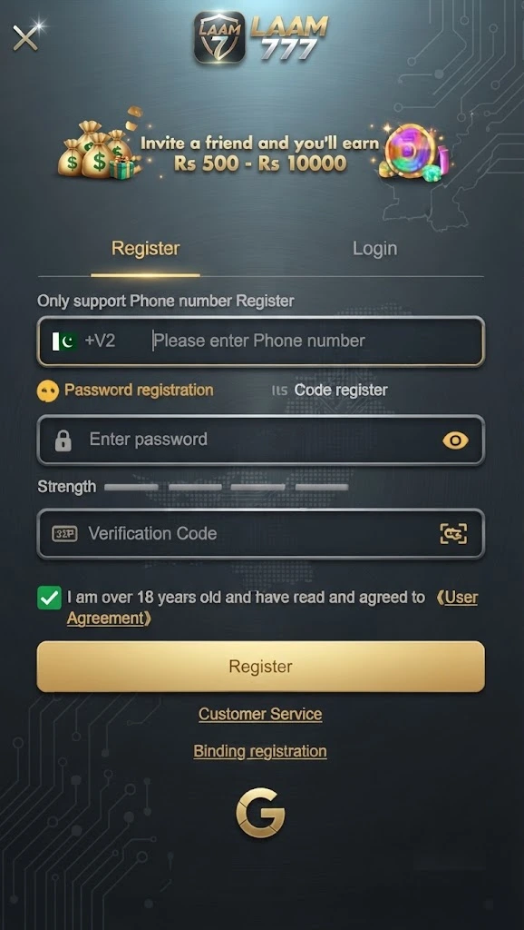 laam777 game register login