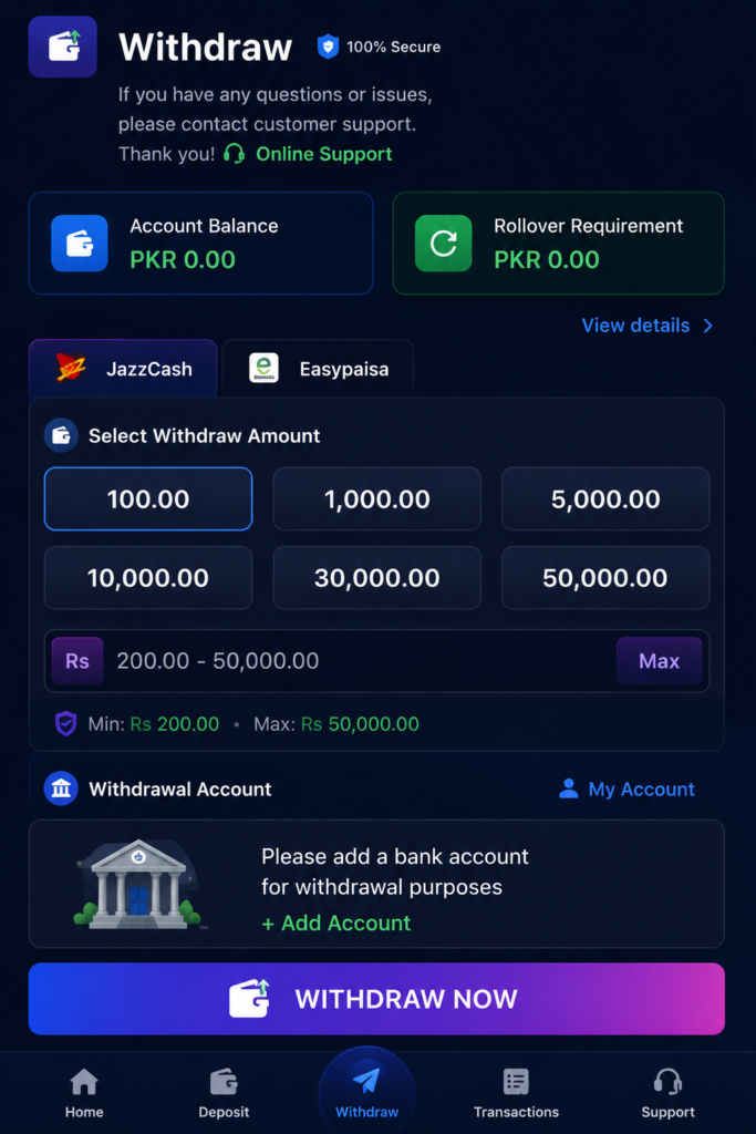 PlayRupees Game APK Download – Exciting New Earning App in Pakistan 2026 4 playrupees game withdraw method 1