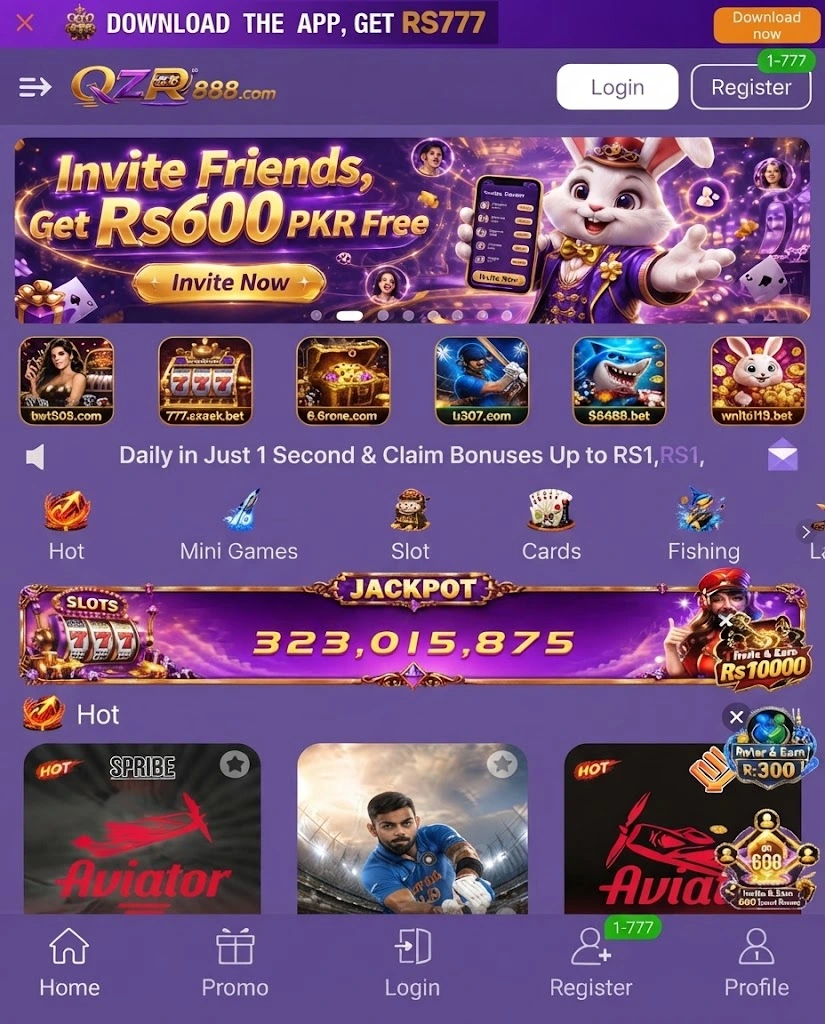 QZR888 Game APK Download – Best Earning App In Pakistan 3 qzr88 ame features