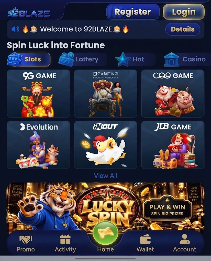 92 blaze game feature