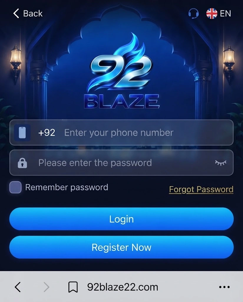 92 blaze game login