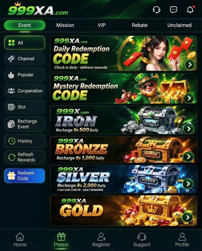 999xa game bonus