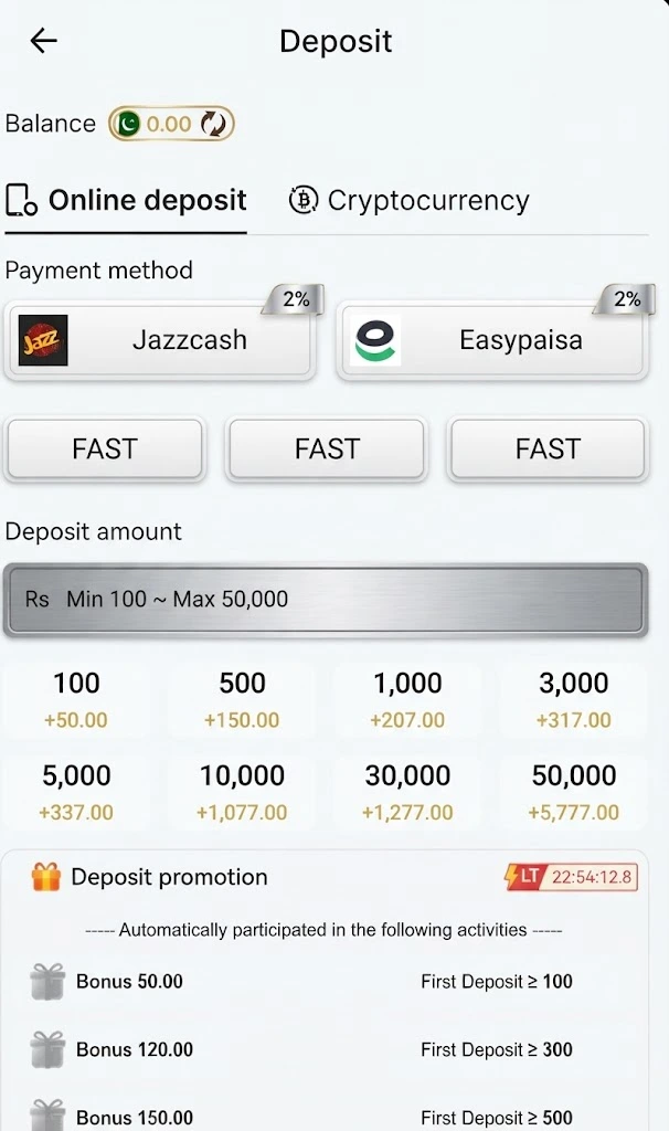 j10 game deposit