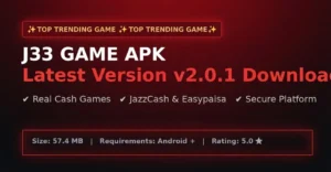 J33 Game Download (Earning App) In Pakistan For Android