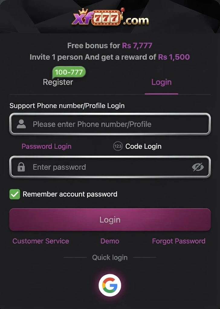 xf777 latest app reisteration